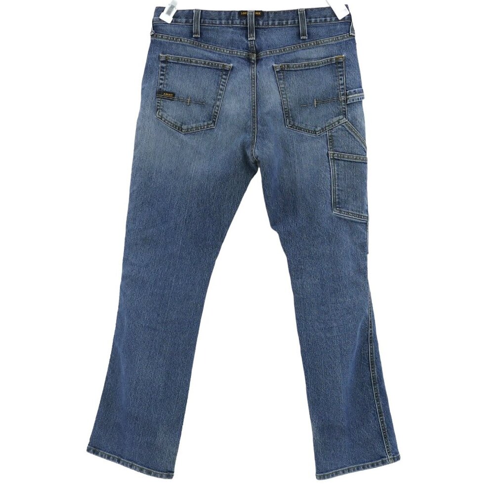 Ariat Rebar Men's M4 Low Rise Boot Blue Denim Jeans Size 34 / 34